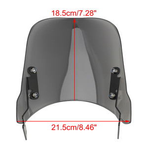 Windshield Windscreen for KAWASAKI W230 / MEGURO S1 2025-2026 Gray