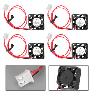 4Pcs Brushless Cooling Blower Fan 12V 0.06A 2006 20x20x6mm Sleeve 2 Pin Wire
