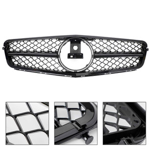 Front Bumper Grille Grill Fit C-Class Benz W204 C300 C350 2008-2014