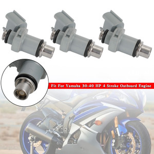 3PCS Fuel Injectors For Yamaha Outboard Motor F 30HP 40HP 4 Stroke 6BG-13761-00