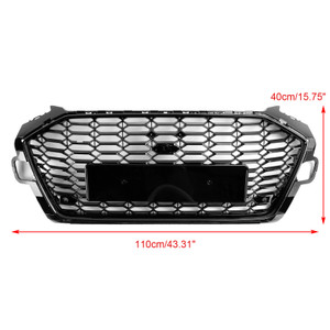 RS4 Style Front Bumper Grill Grille 8W0853651D Fit Audi A4 S4 B9.5 2020-2022