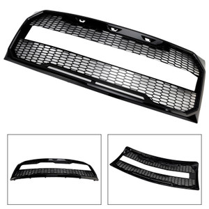 Gloss Black Raptor Style Front Bumper Grille Grill Fit Ford F150 2009-2014