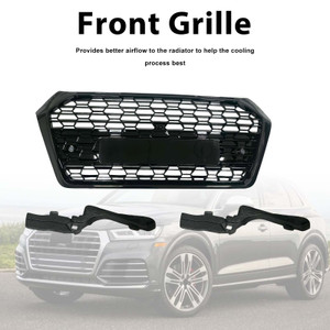 RSQ5-Style Front Honeycomb Mesh Grill Grille Fit Audi Q5 SQ5 2018-2020