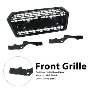 RSQ5-Style Front Honeycomb Mesh Grill Grille Fit Audi Q5 SQ5 2018-2020