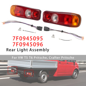 Pair Left+Right Rear Taillight 7F0945095 7F0945096 For VW T5 T6 Crafter