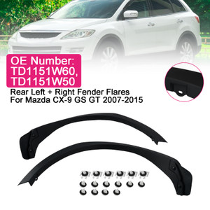 2x Rear Fender Flares TD1151W60 TD1151W50 For Mazda CX-9 GS GT 2007-2015