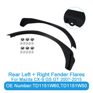 2x Rear Fender Flares TD1151W60 TD1151W50 For Mazda CX-9 GS GT 2007-2015