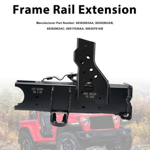 Front Left Rail Extension 68638761AB Fit Jeep JL Wrangler JT Gladiator 2018-25