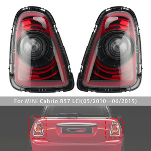 Rear Left+Right Tail Lamp Black Line Retrofit Kit For Mini R56 2010-2013