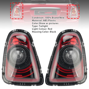 Rear Left+Right Tail Lamp Black Line Retrofit Kit For Mini R56 2010-2013