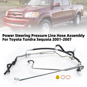 Power Steering Pressure Line Hose Assembly For Toyota Tundra Sequoia 2001-2007