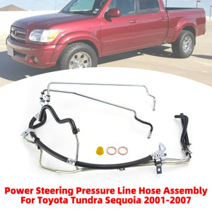 Power Steering Pressure Line Hose Assembly For Toyota Tundra Sequoia 2001-2007