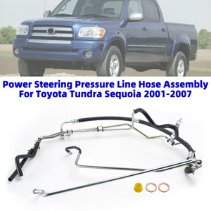 Power Steering Pressure Line Hose Assembly For Toyota Tundra Sequoia 2001-2007