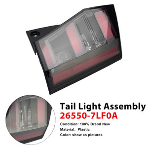 Rear Right Outer Tail Light 26550-7LF0A For Nissan Kicks 2025-2026