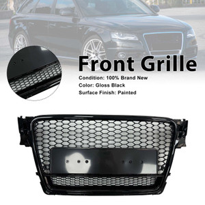 RS4?Style Honeycomb Sport Mesh Hex Grill Grille Fit Audi A4/S4 B8 2009?2012
