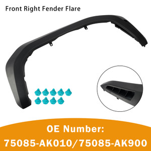 Front Right Fender Flare 75085-AK900 With Clips For Toyota Tacoma 2024-2026