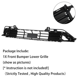 Front Bumper Lower Grille For Kia K4 EX LX LXS 2025 Black 86531GG010BKL
