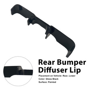 Gloss Black Rear Bumper Diffuser Lip Fit MINI COOPER JCW R55 R56 R57 2006-2013