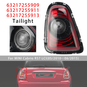 Rear Left Tail Lamp Black Line Retrofit Kit For Mini R56 2010-2013