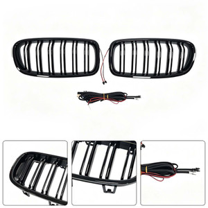 Double Slat Front Kidney Grille Grill Fit BMW 3 Series F30 F35 2012-2019