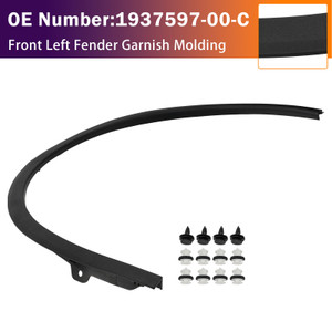 Front Left Fender Garnish Molding 1937597-00-C For Tesla Model Y 2025-2026