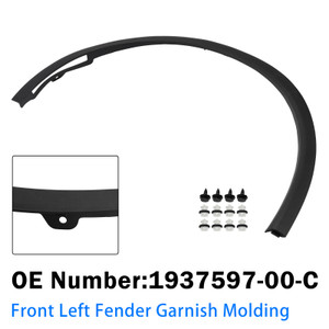 Front Left Fender Garnish Molding 1937597-00-C For Tesla Model Y 2025-2026