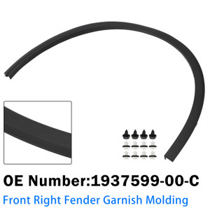 Front Right Fender Molding 1937599-00-C For Tesla Model Y 2025-2026
