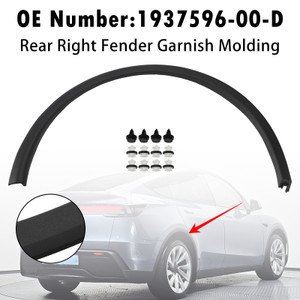 Rear Right Fender Garnish Molding 1937596-00-D For Tesla Model Y 2025-2026
