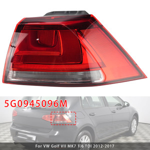 Rear Outer Right Taillight 5G0945096M For VW Golf VII MK7 1.6 TDI 2012-2017