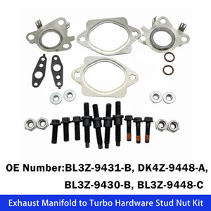 Exhaust Manifold to Turbo Hardware Stud Nut Kit for Ford 3.5L EcoBoost V6