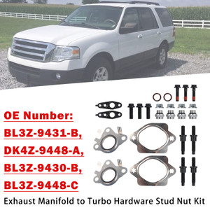Exhaust Manifold to Turbo Hardware Stud Nut Kit for Ford 3.5L EcoBoost V6