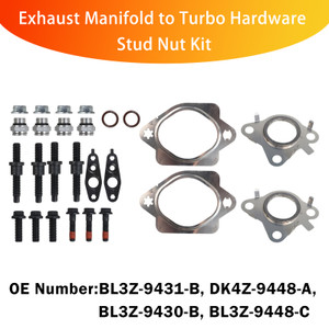Exhaust Manifold to Turbo Hardware Stud Nut Kit for Ford 3.5L EcoBoost V6
