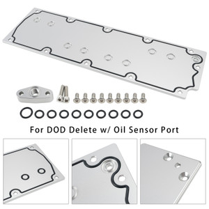LS Gen 4 O-ringed Valley Pan Cover Plate For DOD Delete w/ Oil Sensor Port