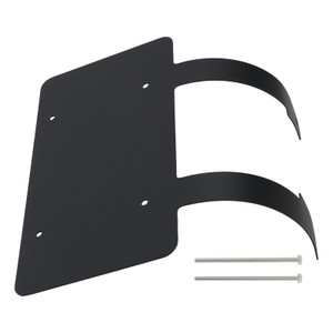 Semi Truck Commercial Truck Deer Guard Stainless License Plate Holder Black