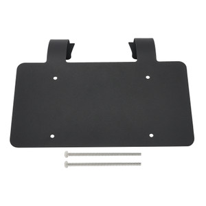 Semi Truck Commercial Truck Deer Guard Stainless License Plate Holder Black