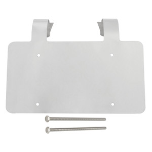 Semi Truck Commercial Truck Deer Guard Stainless License Plate Holder Silver