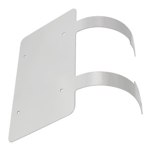 Semi Truck Commercial Truck Deer Guard Stainless License Plate Holder Silver