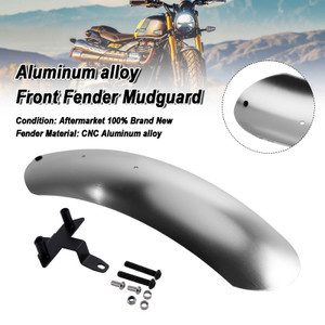 Extended Aluminum alloy Front Mudguard For Street Scrambler 900 2026-2027 Silver