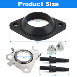 Exhaust Downpipe Adapter Flange Gasket Stud Kit For Ford Ecoboost 3.5L 2011-2021
