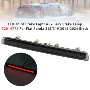 Third Brake Light Auxiliary Brake Lamp 52014774 For Fiat Panda 2012?2024 Black