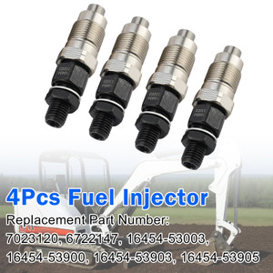 4Pcs 16454-53905 16454-53903 Fuel Injector For Kubota Engine V2003 V2203 V2403