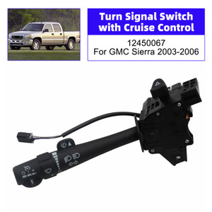 Turn Signal Switch with Cruise Control 12450067 For GMC Sierra 2003-2006