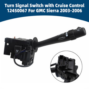 Turn Signal Switch with Cruise Control 12450067 For GMC Sierra 2003-2006