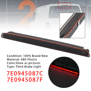 Rear High Level Third Brake Light Stop Lamp For VW Transporter 2016-2021 Black