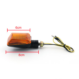 Short Stalk Indicator Turn Signal Light Blinkers Universal Fit, Amber