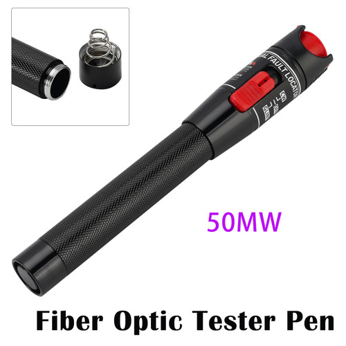 50MW Visual Fault Locator Fiber Optic Tester VFL Fiber Optic Cable Tester Meter