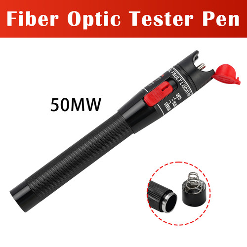 50MW Visual Fault Locator Fiber Optic Tester VFL Fiber Optic Cable Tester Meter