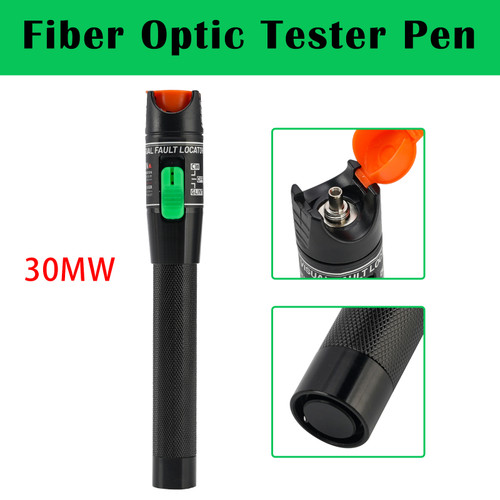 30MW Visual Fault Locator Fiber Optic Tester VFL Fiber Optic Cable Tester Meter