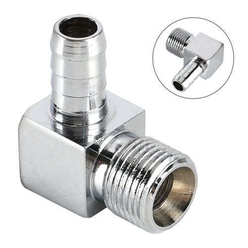 5946 Chrome 90 Degree Fuel Fitting