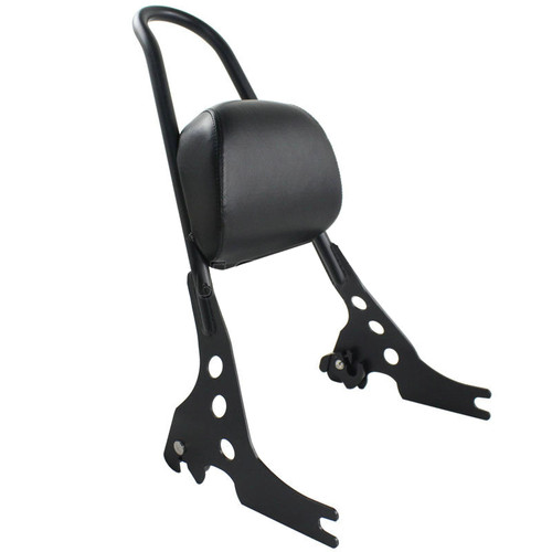 Sissy Bar Luggage Rack Seat Backrest Pad For Street 500 XG500 15-18 750 XG750 14-18 Black